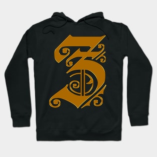 Golden Letter Z Hoodie